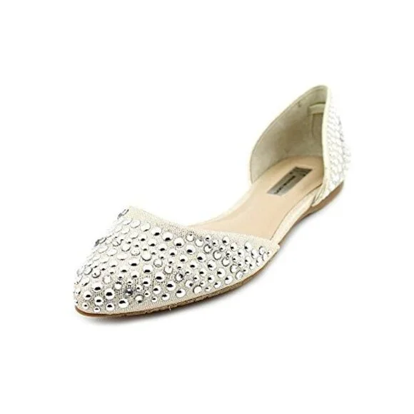 INC International Concepts Crescente 2 Sz. 7.5 Pearl Gold Flats ~~minty~~ - Picture 14 of 14